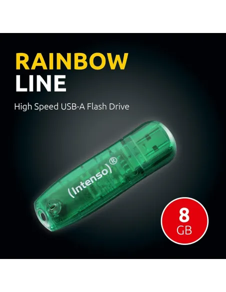 Intenso Rainbow Line 8GB USB 2.0 Verde
