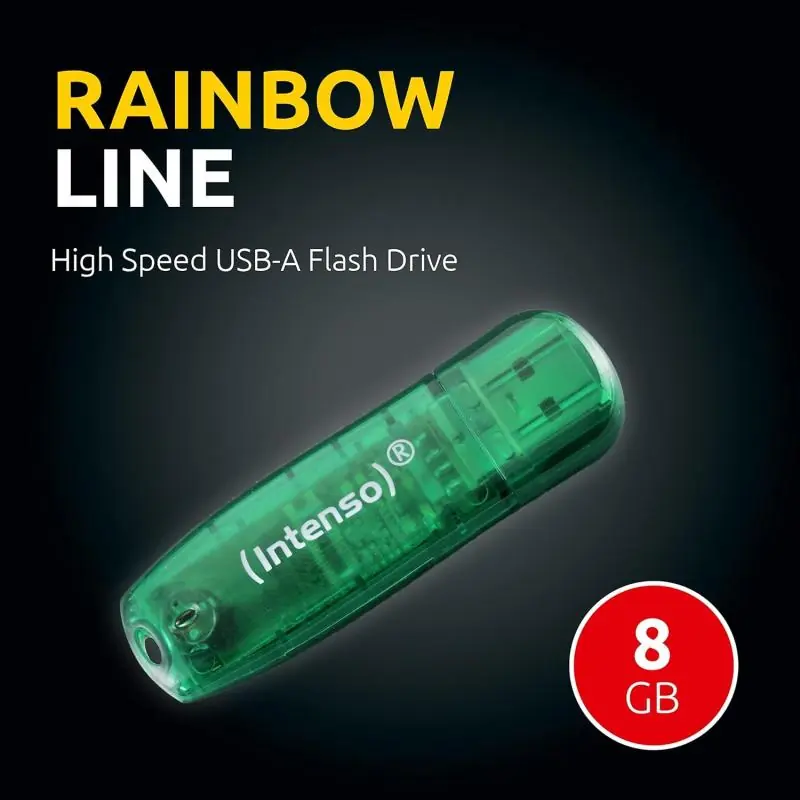 Intenso Rainbow Line 8GB USB 2.0 Verde