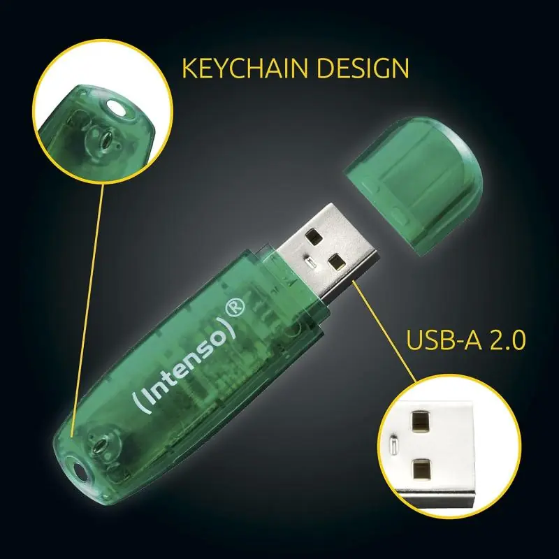 Intenso Rainbow Line 8GB USB 2.0 Verde