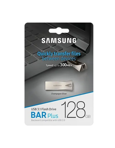 Samsung Bar Plus 128GB USB 3.1 Plata