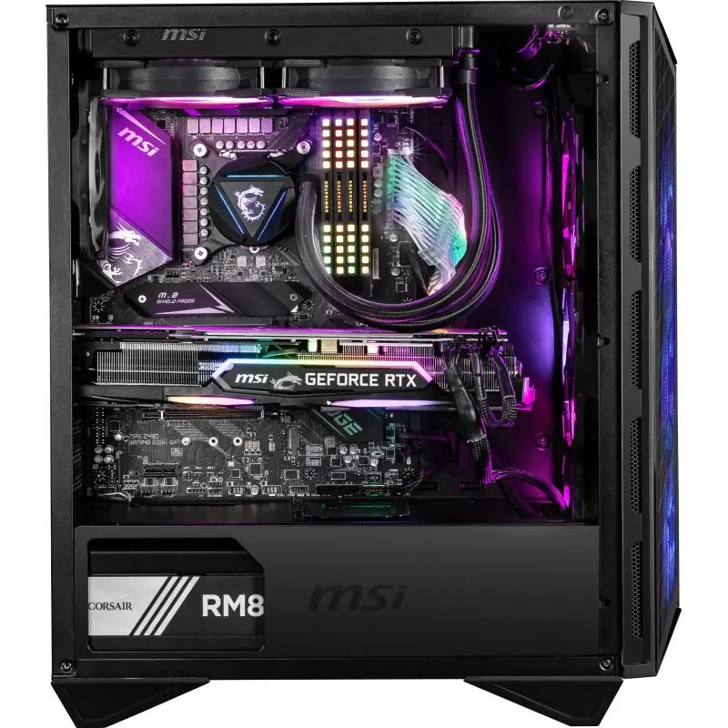 MSI MPG Gungnir 110M Cristal Templado USB 3.2 RGB Negro