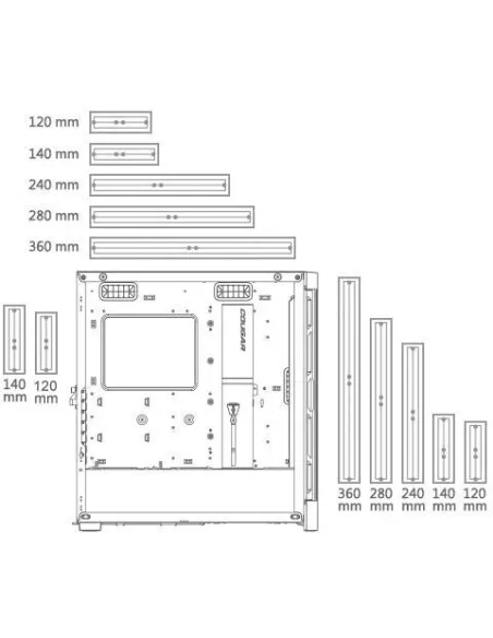Cougar AirFace Pro RGB Mid Tower Cristal Templado USB-C Blanca