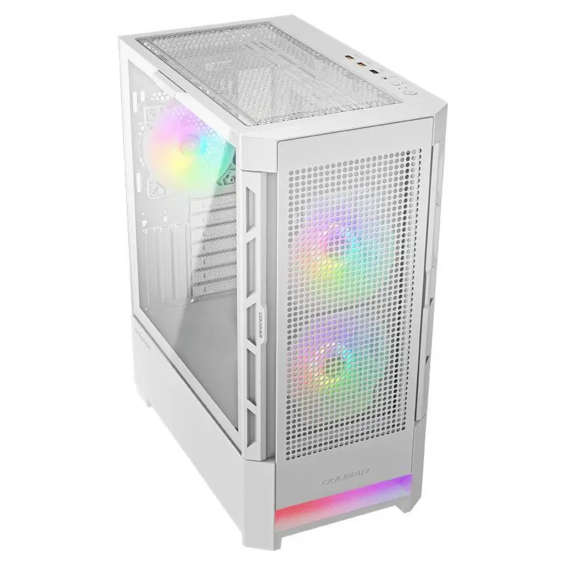 Cougar AirFace RGB Mid Tower Cristal Templado USB-C Blanca