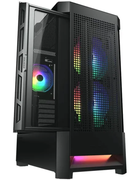 Cougar AirFace RGB Mid Tower Cristal Templado USB-C Negro