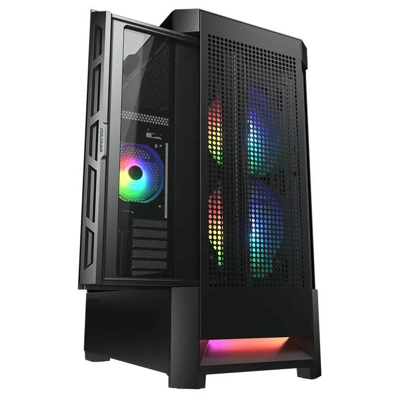 Cougar AirFace RGB Mid Tower Cristal Templado USB-C Negro