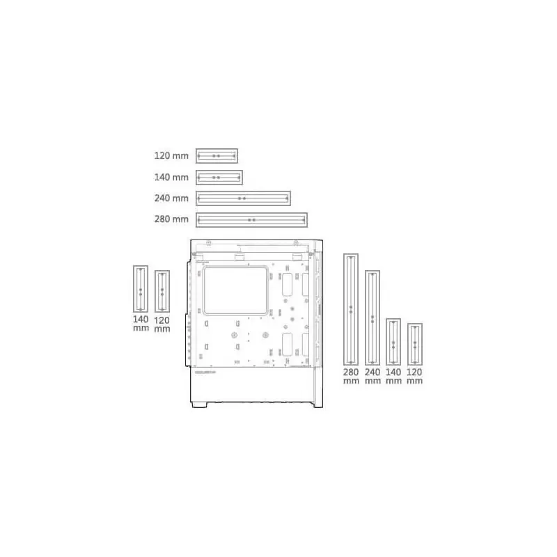 Cougar AirFace RGB Mid Tower Cristal Templado USB-C Negro