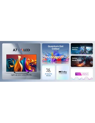 Hisense 55A7NQ 55" QLED UltraHD 4K Dolby Atmos HDR10 Smart TV