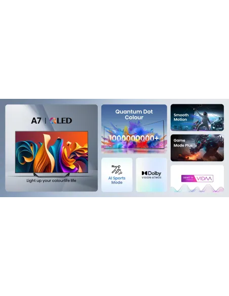 Hisense 55A7NQ 55" QLED UltraHD 4K Dolby Atmos HDR10 Smart TV