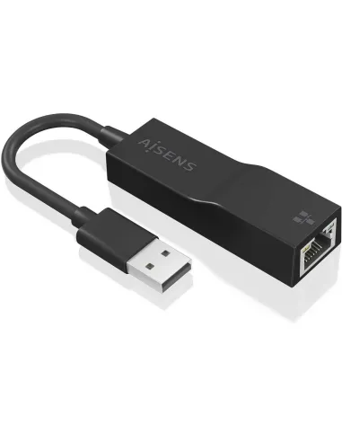 Aisens A106-0766 Adaptador USB-A a RJ-45 15 cm Negro