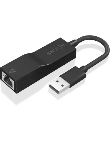 Aisens A106-0766 Adaptador USB-A a RJ-45 15 cm Negro