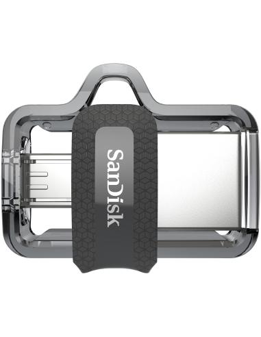 SanDisk Ultra Dual m3.0 128GB USB-A/microUSB 3.0 Gris/Plata