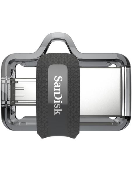 SanDisk Ultra Dual m3.0 128GB USB-A/microUSB 3.0 Gris/Plata
