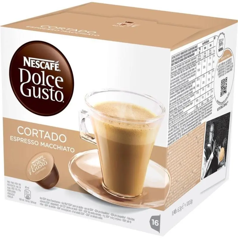 Nestle Dolce Gusto Cortado 16 Cápsulas x 3 Paquetes