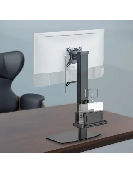 Aisens DT32TSR-165 Soporte de Mesa para Monitor/TV 17-32" Máx. 8 Kg Negro