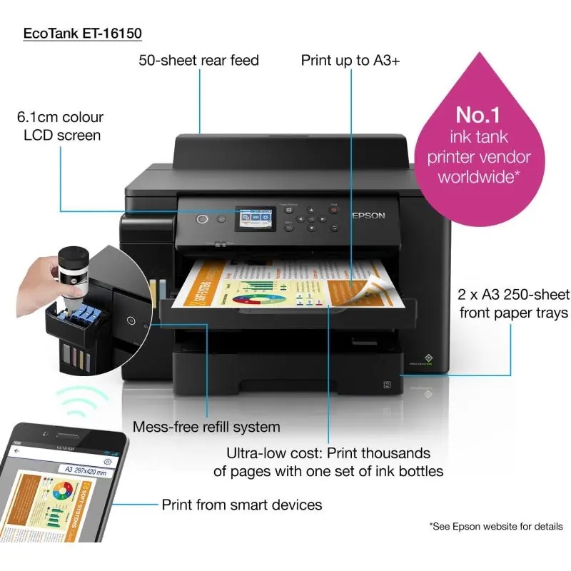 Epson EcoTank ET-16150 Impresora de Tinta Color WiFi