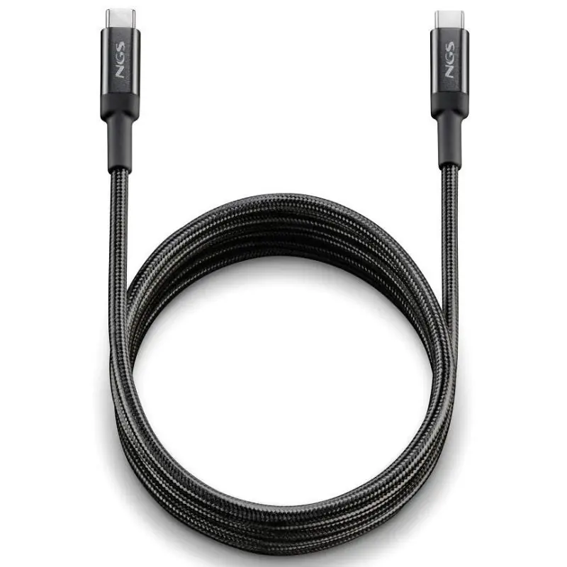 NGS KNOT 65W-2 Cable USB-C a USB-C Macho/Macho 2 M Negro