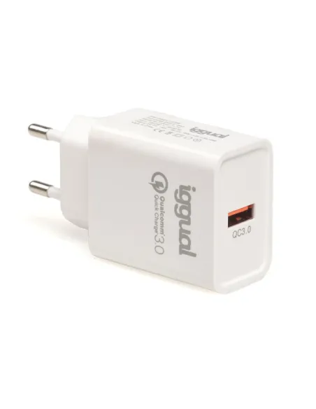 iggual 1xUSB Carga Rápida QC3.0 18W