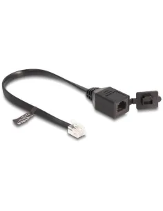 Delock 88009 Cable de Red RJ-12 Macho a Hembra 20 cm Negro-ANEAHE0941