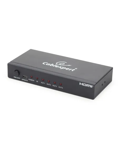 Gembird DSP-4PH4-02 Splitter HDMI 4 Puertos Negro