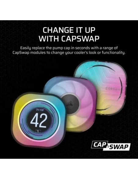 Corsair iCUE LINK TITAN 360 RX LCD Kit Refrigeración Líquida 360mm Negro