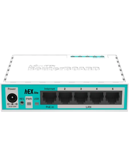 Mikrotik hEX Lite Switch 5 Puertos 10/100 Blanco