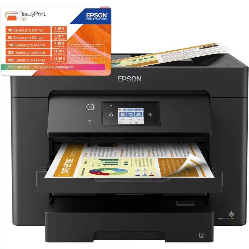 Epson WorkForce WF-7830DTWF Impresora de Tinta Multifunción Color A3 WiFi Dúplex Fax