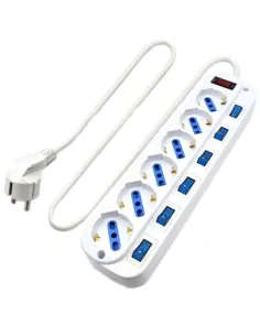 Ewent Regleta de 6 Tomas 1500W 3m-AELREG0067