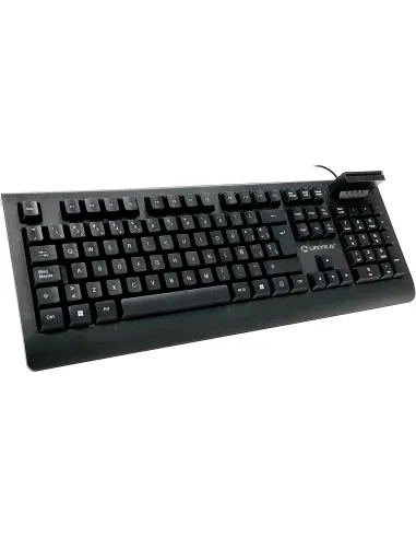 Unykach UK529181 Teclado con Lector DNI Negro