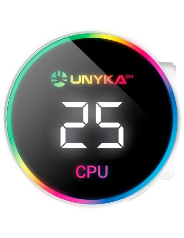 UNYKAch AquaStorm 360 RGB AIO Kit de Refrigeración Líquida Blanca