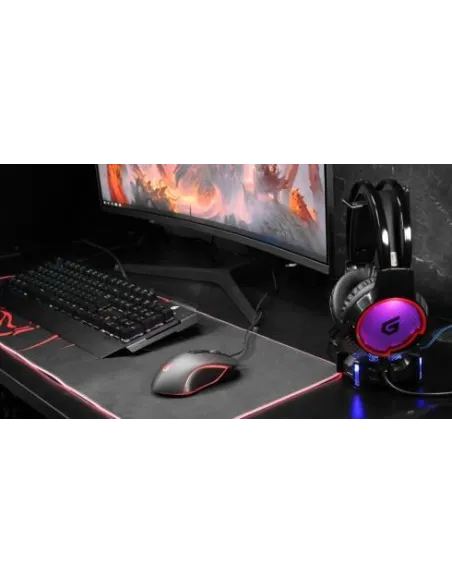 Conceptronic DJEBBEL Ratón Gaming 3200 DPI Negro