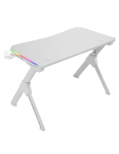 Mars Gaming MGDRGBW RGB Mesa Gaming Blanca