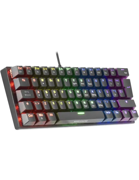 Mars Gaming MK60 Teclado Mecánico Negro FRGB Switch Negro