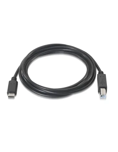 Aisens A107-0054 Cable USB-C 2.0 3A a USB-B Macho/Macho 2M Negro