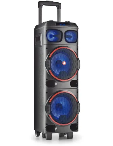 NGS Wild Dub 1 Altavoz Portátil de 300W Bluetooth y True Wireless Doble Subwoofer 8"
