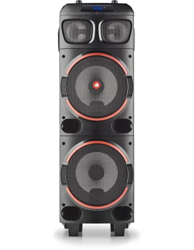 NGS Wild Dub 1 Altavoz Portátil de 300W Bluetooth y True Wireless Doble Subwoofer 8"