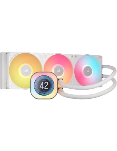 Corsair iCUE LINK TITAN 360 RX LCD Kit de Refrigeración Líquida 360mm Blanca