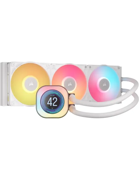 Corsair iCUE LINK TITAN 360 RX LCD Kit de Refrigeración Líquida 360mm Blanca