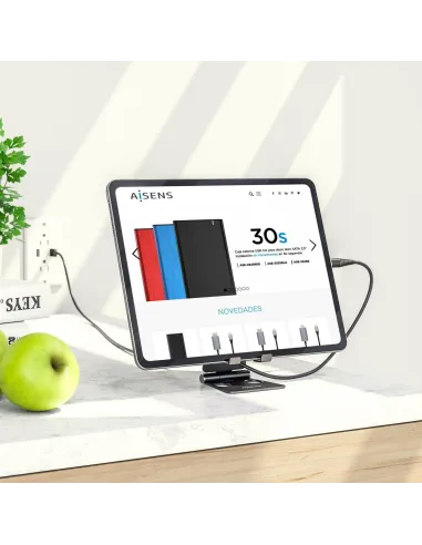 Aisens MS2PM-090 Soporte para Smartphone/Tablet Negro