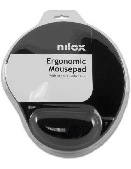 Nilox NXMPE01 Alfombrilla Ergonomica Negra