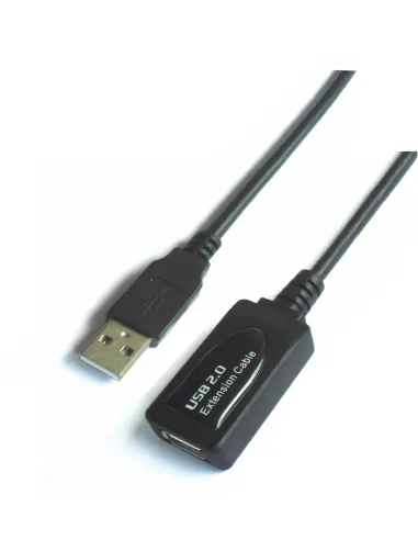 Aisens A101-0020 Cable USB-A Macho/Hembra 15 M Negro