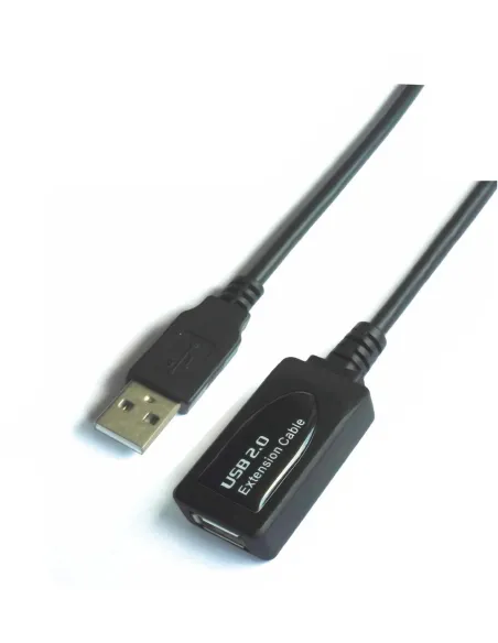 Aisens A101-0020 Cable USB-A Macho/Hembra 15 M Negro