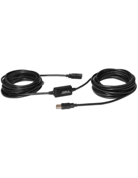 Aisens A101-0020 Cable USB-A Macho/Hembra 15 M Negro