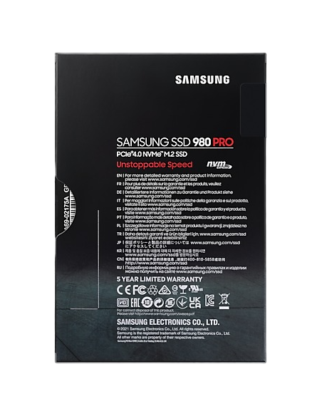 Samsung 980 Pro SSD M.2 1TB PCIe Gen 4 con Disipador
