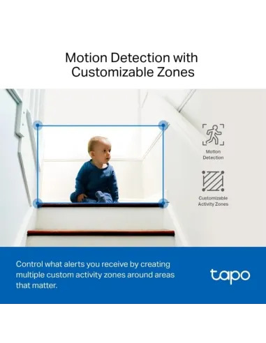 TP-Link TC72 Pan/Tilt AI Cámara Wi-Fi Vigilancia con Visión Nocturna 360º QHD