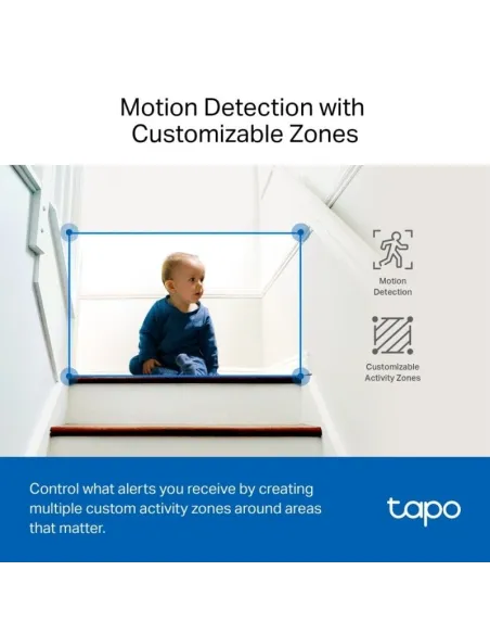 TP-Link TC72 Pan/Tilt AI Cámara Wi-Fi Vigilancia con Visión Nocturna 360º QHD