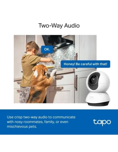 TP-Link TC72 Pan/Tilt AI Cámara Wi-Fi Vigilancia con Visión Nocturna 360º QHD
