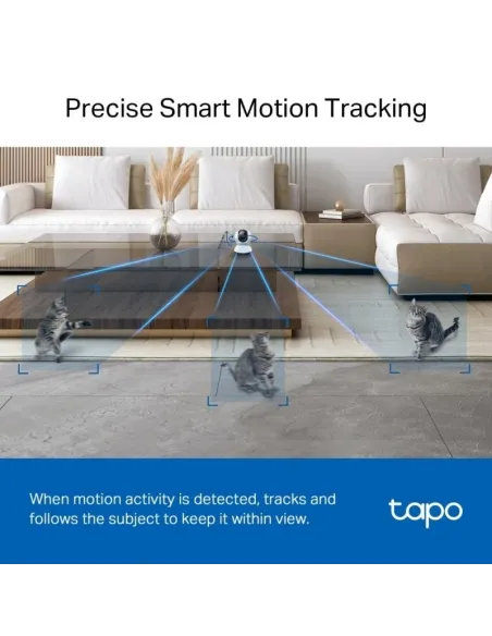 TP-Link TC72 Pan/Tilt AI Cámara Wi-Fi Vigilancia con Visión Nocturna 360º QHD