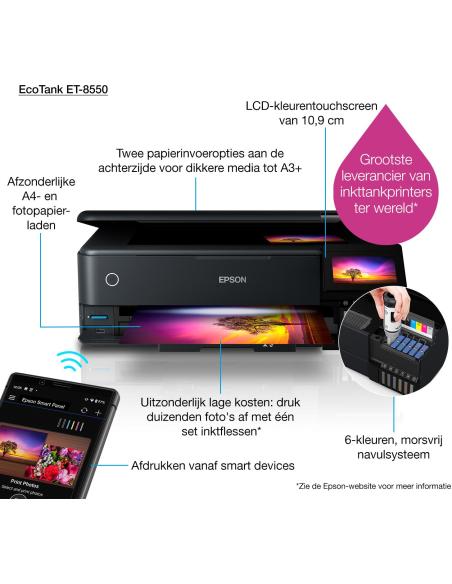Impresora de Tinta Epson EcoTank ET-8550
