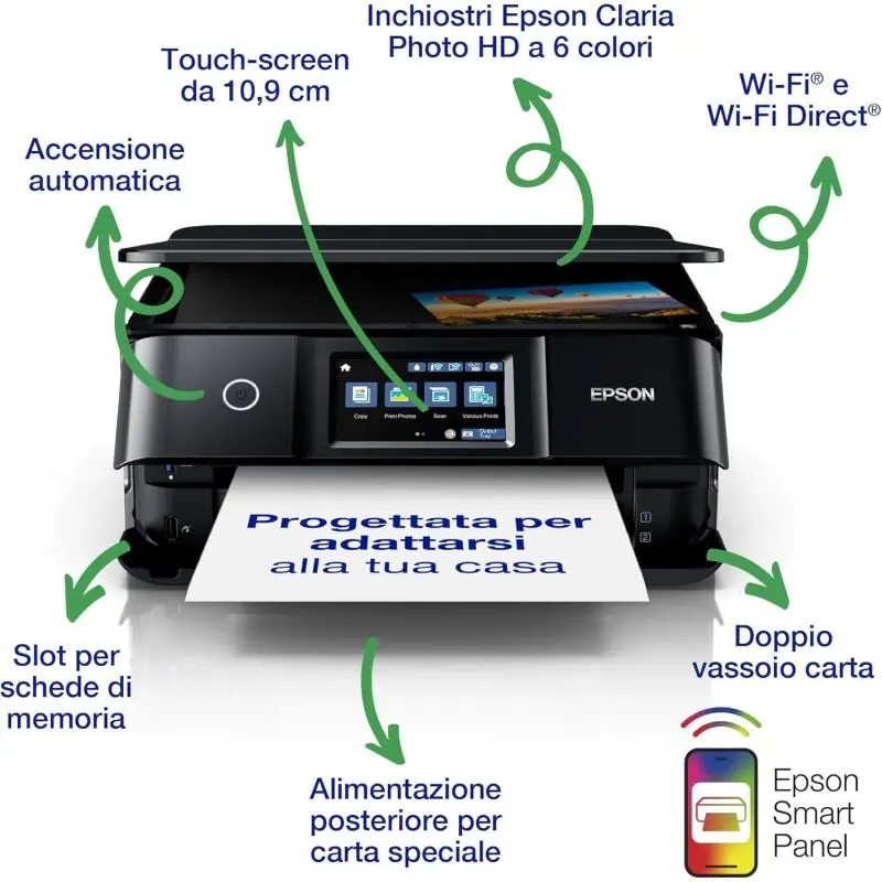 Epson Expression Photo XP-8700 Impresora de Tinta Multifunción Fotográfica Color WiFi Dúplex