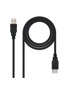Nanocable Cable Prolongador USB 2.0 Tipo A Macho/Hembra 1m-AIEACI0053